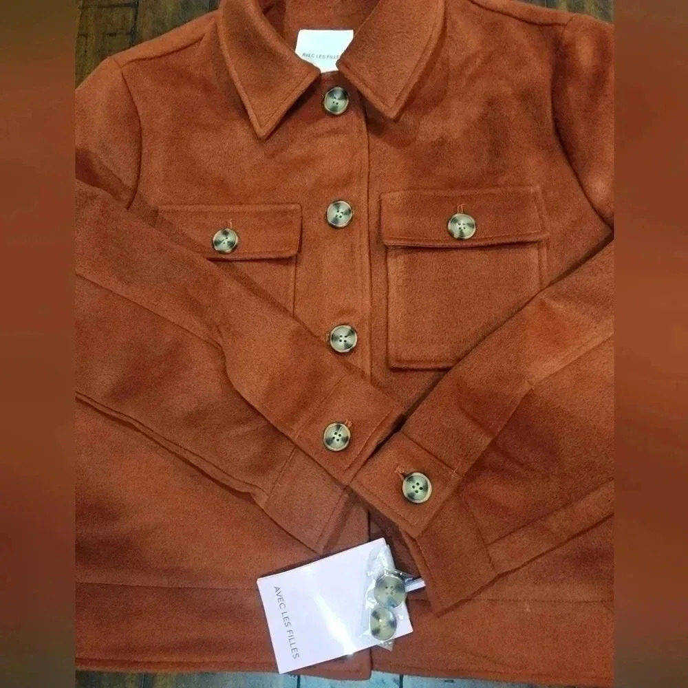 Avec Les Filles Women's Felted Jacket size Large and XLarge New - Picture 7 of 13